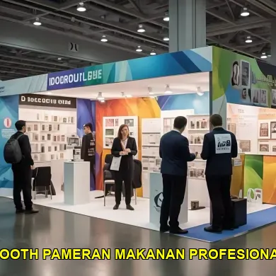 booth pameran makanan profesional